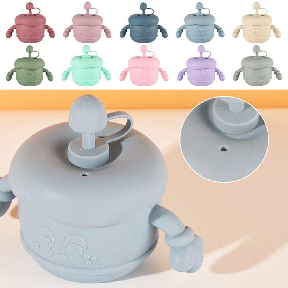 Soft Silicone Baby Training Cup Creative Drinking Cups with Straws  Liquid Feed