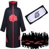 High-quality Naruto Akatsuki Uchiha Itachi Cosplay Costume Robe Cloak Ideal For Events