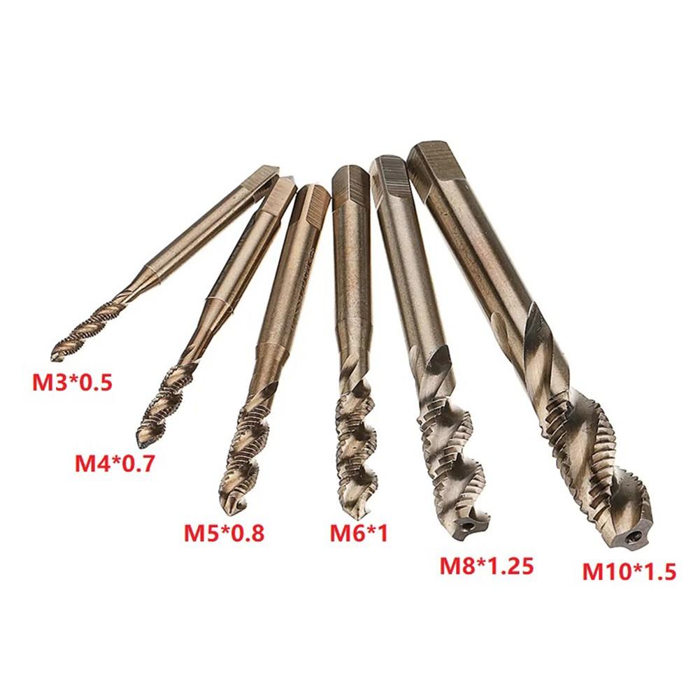 M3-M10 HSS-Co Кобальт M35 Станок Спиральные канавки Метчики Метрический метчик Правосторонний доступ к сверлильному биту