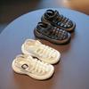 Fashion 2025 Summer New Children Sandals for Girls Fashionable Korean Style Soft Bottom Anti-slippery Versatile Woven Roman Beach Shoes