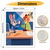 disney zootopia judy and nick digital oil painting hand painting kit diy home decoration. character art wall decor paint by numbers.