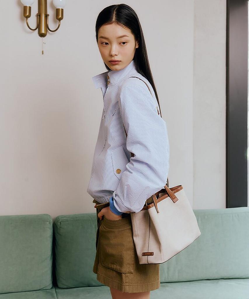 Beanpole Accessory Fine Tote Bag Ivory
