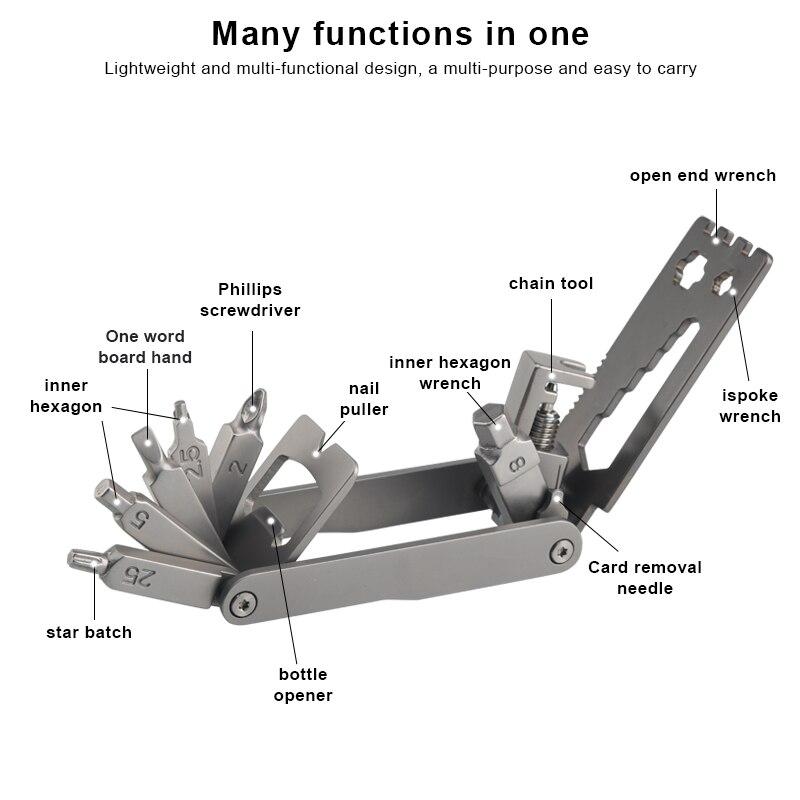 Bicycle Repair Tools Stainless High Quality Portable Repair Gadget Bike Repair Wrench Multifunction Cycling Screwdriver Tool