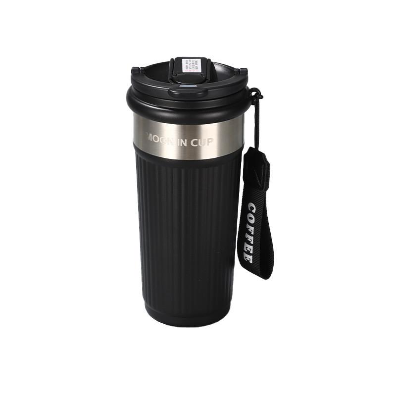 Modern Double Wall Insulated Coffee Mug With Straws For Home Office Use