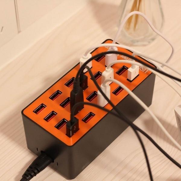 50 Вт / 90 Вт / 100 Вт 10/20 портов USB-зарядная станция, многопортовый USB-адаптер для настенного зарядного устройства Быстрое зарядное устройство для домашнего офиса, гостиницы, школы