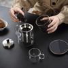 Heat-Resistant Glass Teapot with Stainless Steel Infuser