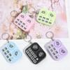 Creative Mini Dj Machine Music Keychain Funny Luminous Sound Toy Keyring Car Key Holder Bag Pendant Backpack Hanging Decoration
