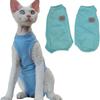Daily Wear Sphynx Cat Clothes Sleeveless Cotton Kitten Shirt Cute Pets Round Collar Vest Home