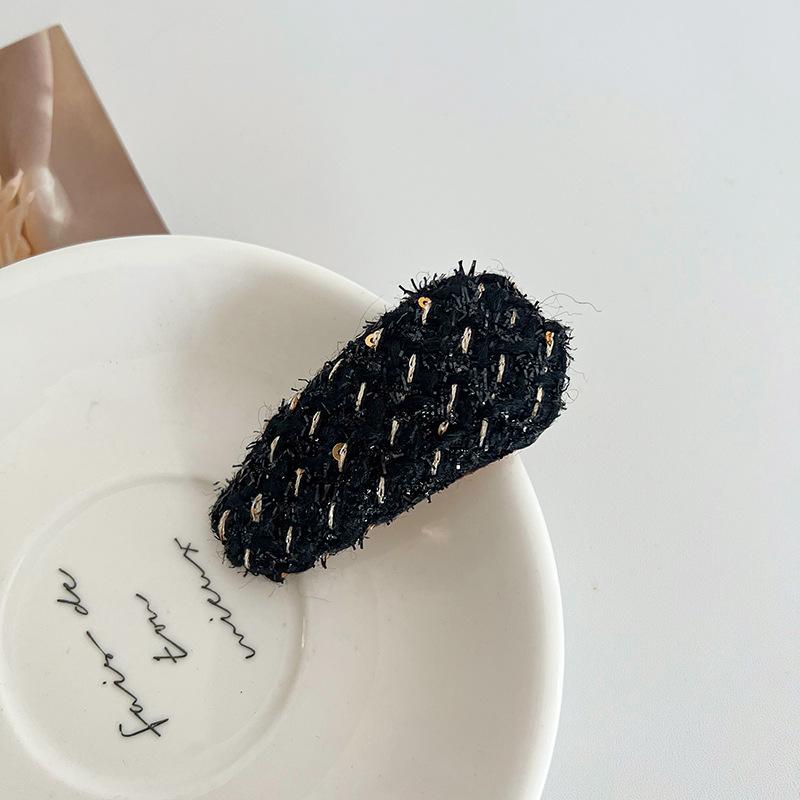 Заколки для волос, шерстяные длинные ретро-заколки в форме Bb, заколка с боковой заколкой, челка