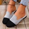 Shoes Female 2024 Hot Sale Closed Toe Women's Slippers Plus Size Casual Slippers Women Mixed Colors Flat with Mesh Shoes Women