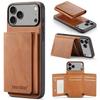 Кошелек Слот для карт Кожаный Чехол для телефона для IPhone 17 Air 17 Pro Max 15 16 Plus 14 13 12 11 Магнитный Magsafe Подставка Задняя крышка