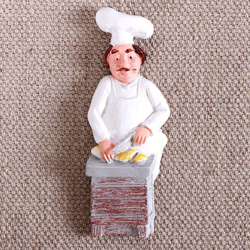 Магнит 3D из смолы "Повар" на холодильник