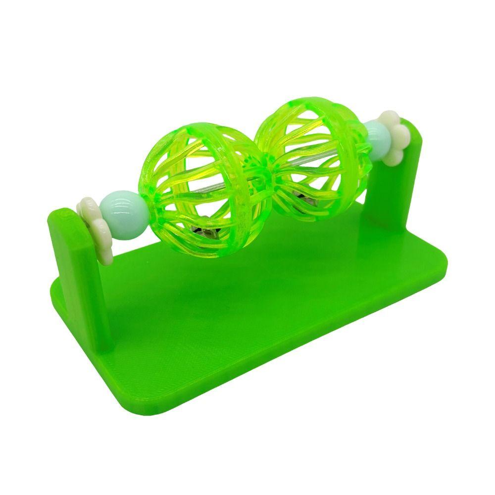Interactive Rotating Bell Ball Boredom Relief Cage Enrichment Accessory Hamster Toy Guinea Pig