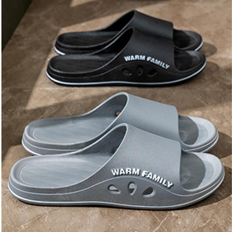 Удобные домашние тапочки, тапочки с плоской подошвой для спальни, мужские минималистичные тапочки для ванной, доступны круглый год, домашние тапочки