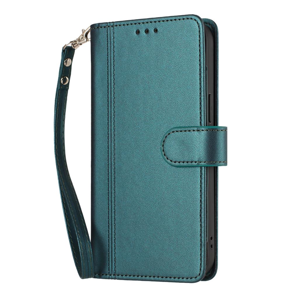 Кожаный кошелек-книжка для Nokia C01 Plus C30 C10 C20 C300 C02 C32 C12 X30 X20 X10 G21 G11 G20 G10 G400 G42 G22 из ПУ с 9 отделениями для карт и ремешком на запястье