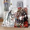 Anime Grandmaster of Demonic Cultivation Flannel Soft Throw Blanket Mo Dao Zu Shi Lightweight Warm Sofa Bed  Travel Quilt