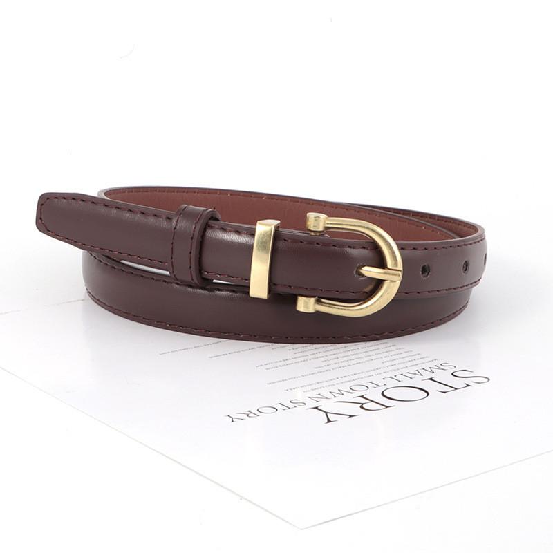 Leather Vintage Belt Women Versatile Decorative Waistband Casual Jeans Strap