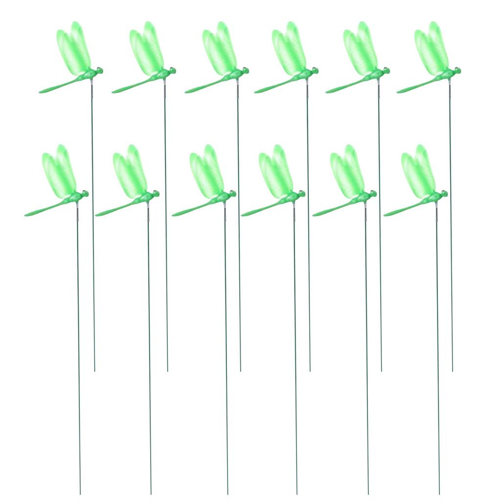 Шесты-симуляторы насекомых, 3D садовые украшения, Садовые украшения, отпугивающие насекомых, Украшения для двора (12 штук/набор)