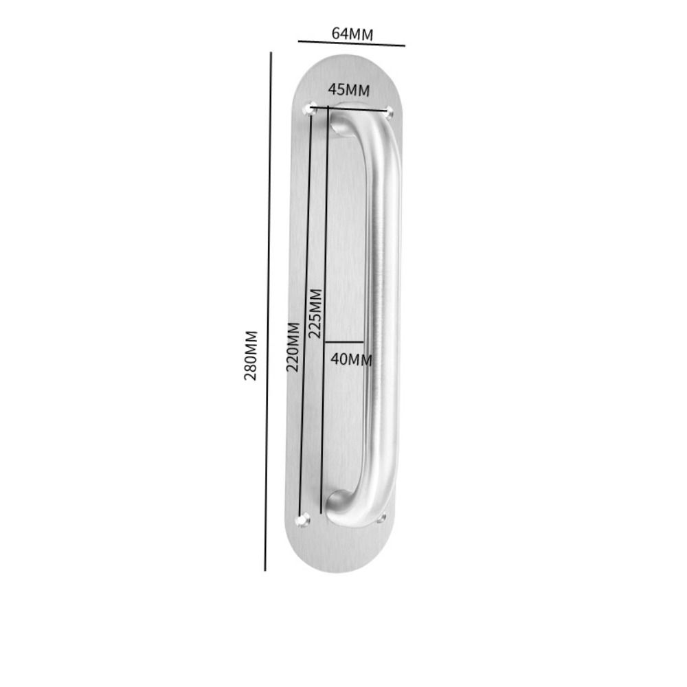Stainless Steel Door Plate Handle Furniture Handle Gate Door Handle Hardware