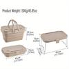 1pc Portable Collapsible Large Capacity Picnic Basket, Collapsible Plastic Storage Basket for Outdoor Party Home Party Barbecue
