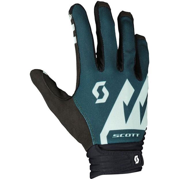 Велосипедные перчатки Scott DH Factory Long (зеленые)