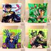 Аниме J-JoJos Bizarre Adventure Наволочка Чехол для подушки Мягкий Милый Наволочка для диванной подушки Полиэстер на молнии