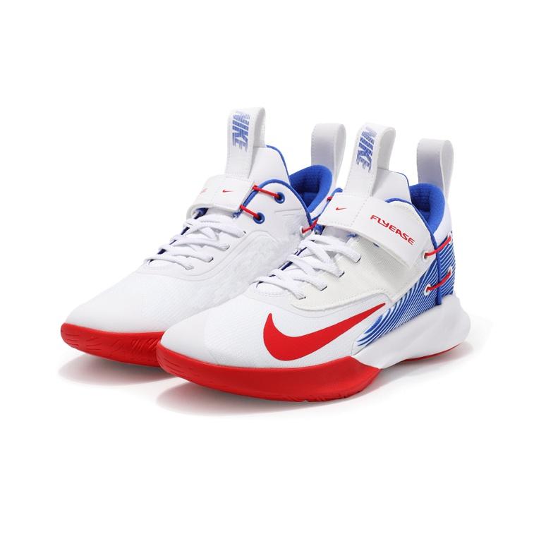 Nike Precision 4 Flyease Удобные Стильные Амортизирующие Нескользящие Износостойкие Низкие Баскетбольные Кроссовки Мужские кроссовки Белый Красный Синий DC2110-161