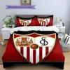 Sevilla FC  Pattern Bedding Quilt Set  Home Decoration  Gift (1 * duvet cover + 2 * pillowcase  without core)