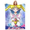 S-Sailor M-Moon Anime Blanket Quality Warm Throw Blanket Winter Picnic Outdoor Comfortable Bedspread