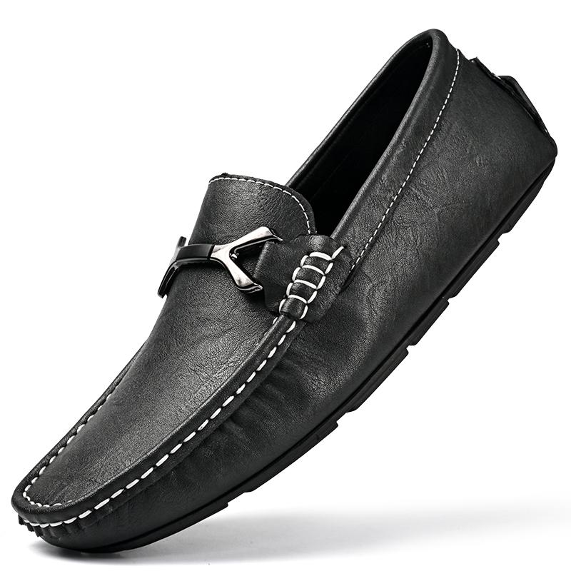 Summer Comfy Leather Mens Casual Shoes Classic Slip On Designer Loafers Business Driving Shoes Formal Mocassin Men Walking Shoes