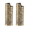 2 шт. чехол для зажигалки Torch, винтажный цинковый сплав, привлекательный, долговечный, портативный чехол для зажигалки, держатель