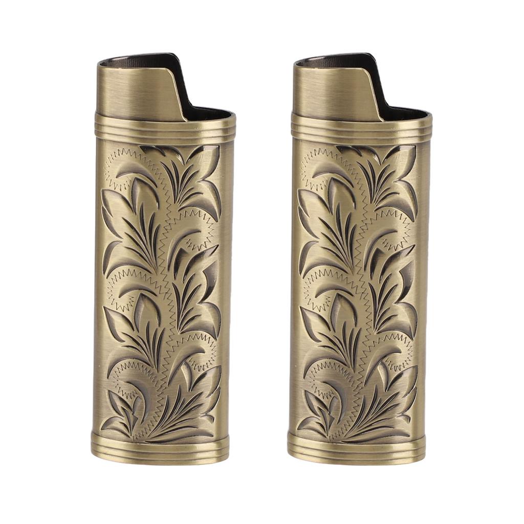 2 шт. чехол для зажигалки Torch, винтажный цинковый сплав, привлекательный, долговечный, портативный чехол для зажигалки, держатель