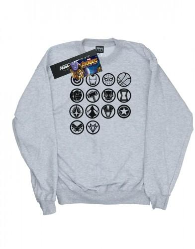 Marvel Mens Avengers Infinity War Icons Assemble Sweatshirt