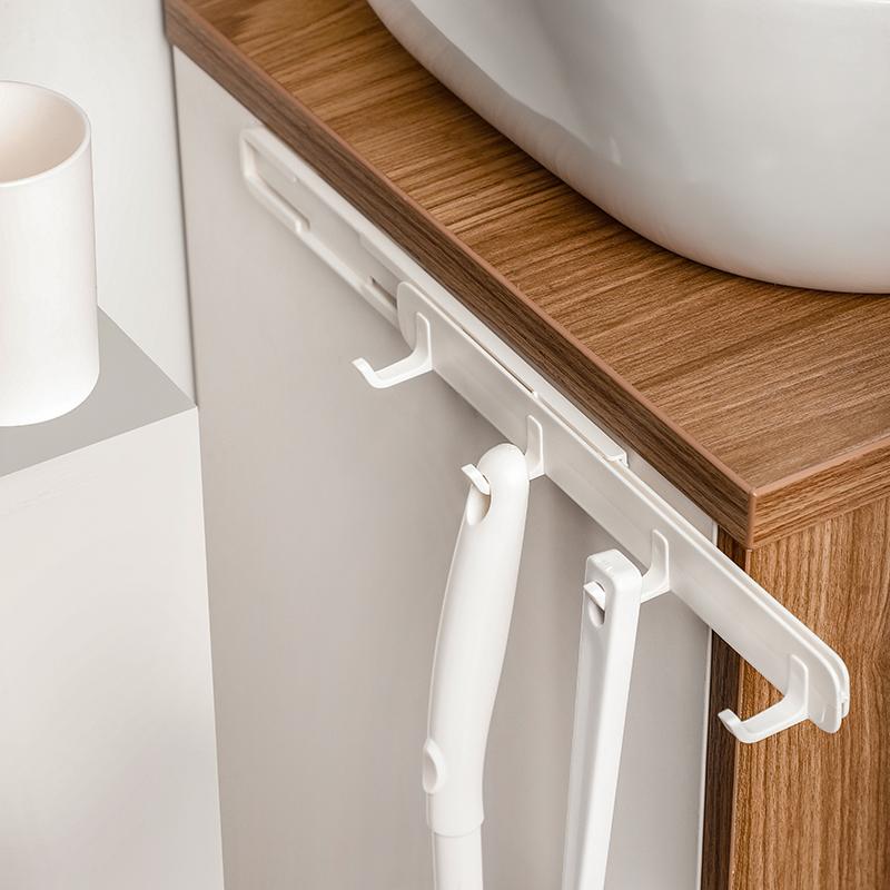 Stretchable Punch-Free Gap Hook Kitchen Wall Hook Household Wall Hanging Clothes and Hats Rack Behind The Door Plastic Hook