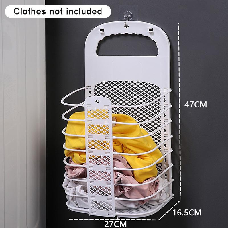 Пластиковый каркас для хранения Складная корзина для грязного белья Бытовая не перфорированная настенная корзина для белья для ванной комнаты Корзина для одежды