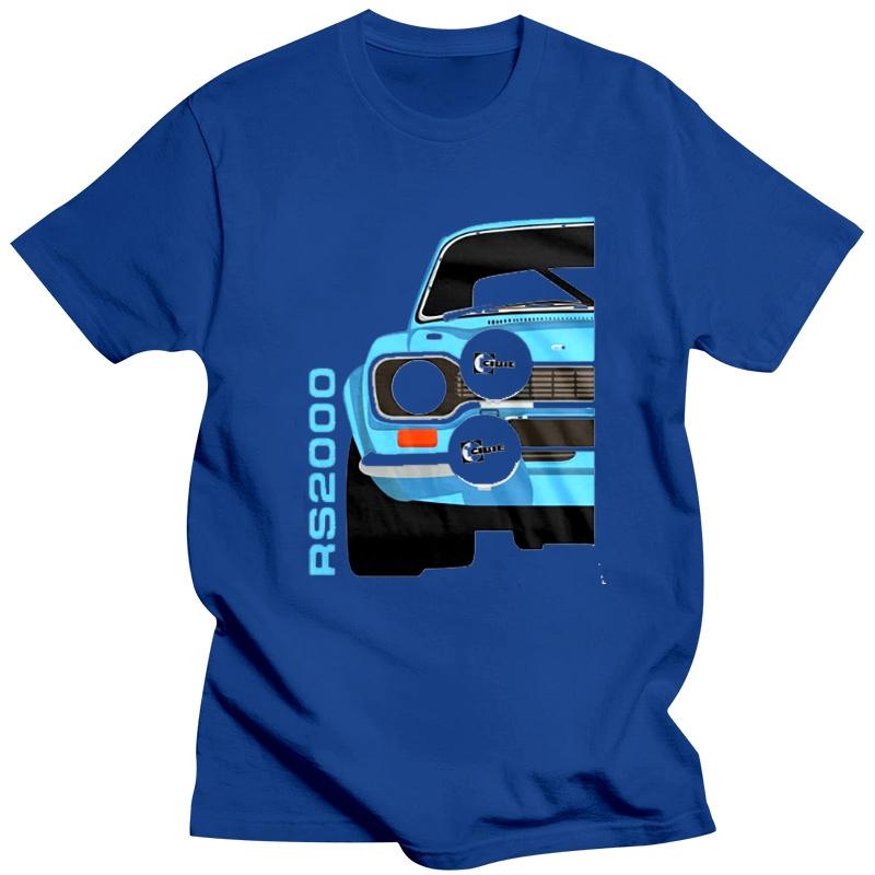 Men WomenAmerican Classic Car Escort Blue Mk1 Rs2000 Car White 2019 Unisexs New Fashion Brand Clothing Tops Unisex T Shirt Clothes