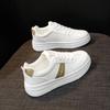 2025 весна маленькие белые туфли новая корейская версия женские студенческие туфли на платформе с увеличенным ростом спортивная обувь для сноуборда повседневная уличная съемка AS02