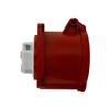 Cee Straight Power Socket 400V 32A 4P 70X70Mm Red