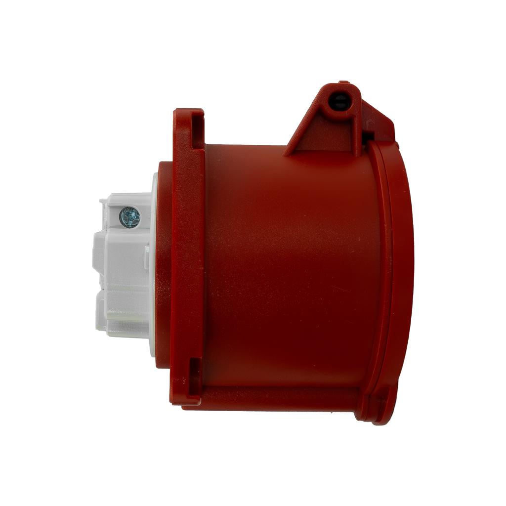 Cee Straight Power Socket 400V 32A 4P 70X70Mm Red