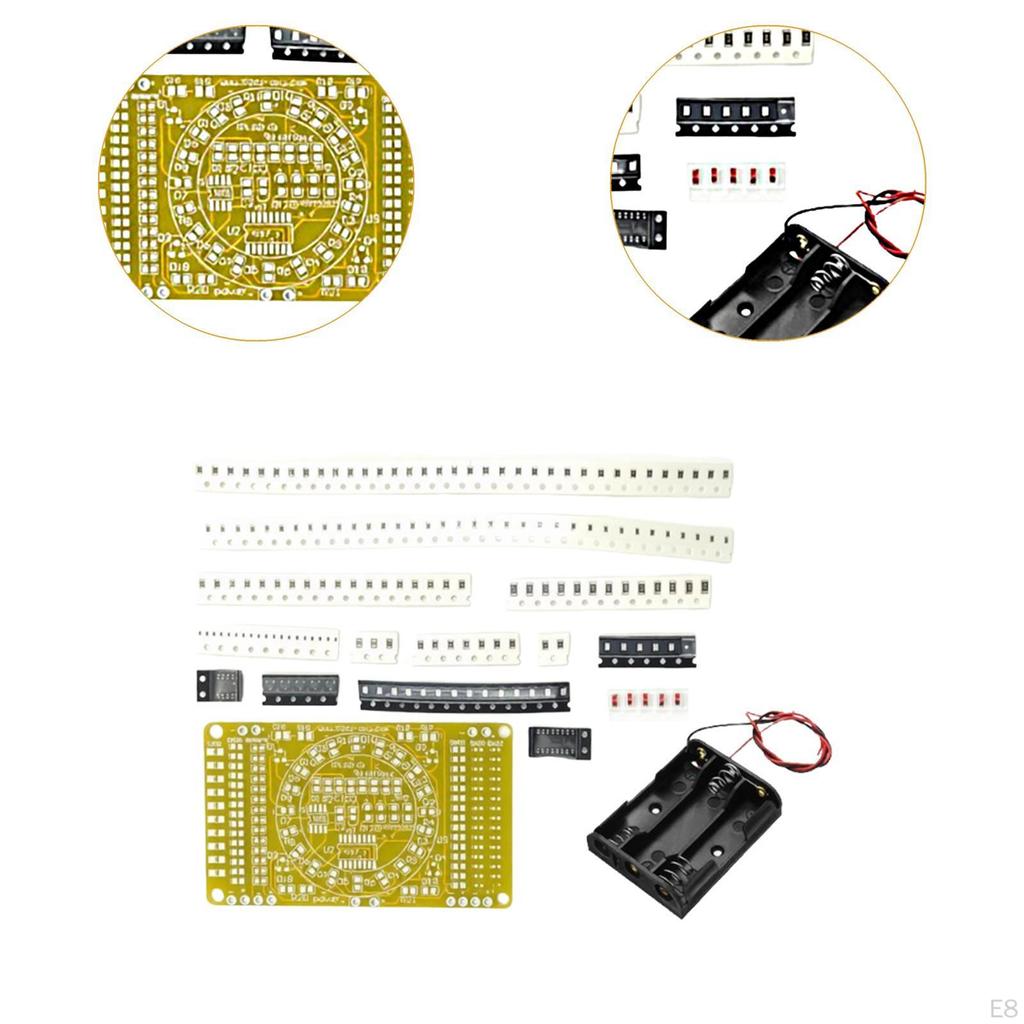 Kit for Electronic Soldering Practice Includes SMD Board And Printed Circuit Suitable