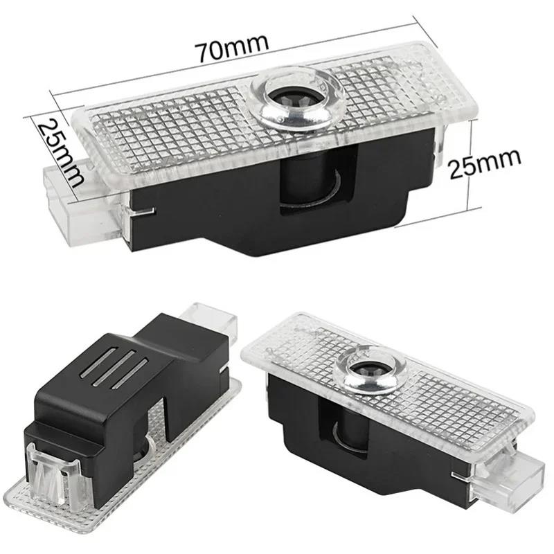 SQKR7 Car Sticker 2pcs Welcome Lamp LED Laser Projector Dynamic Door Courtesy Light Exterior Interior Decor For BMW E90 E60 F30 Series