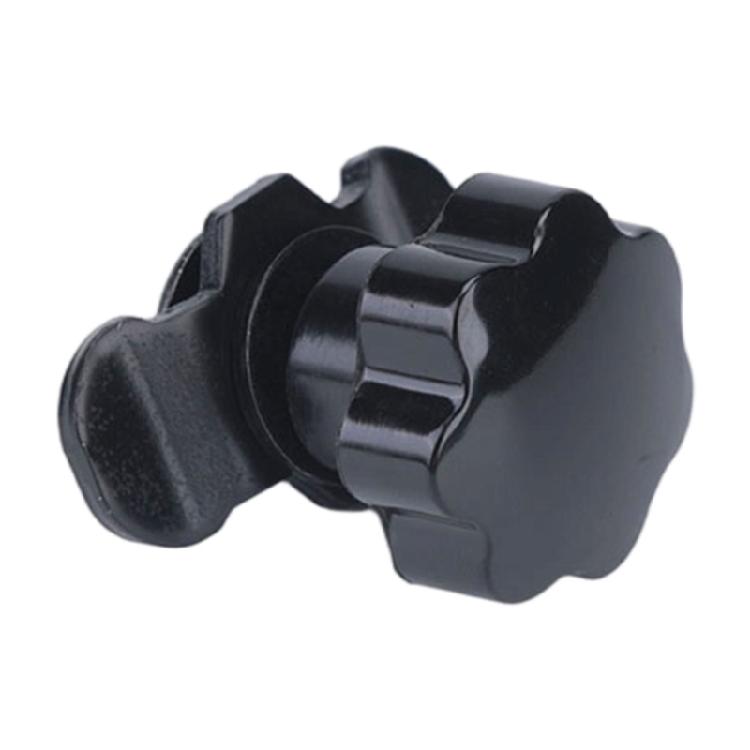 Roof Rack Adjustment Fastener Kit with Threaded Star Knob Hardware, Metal 4 Piece Set for Replacement Mounting Tasks