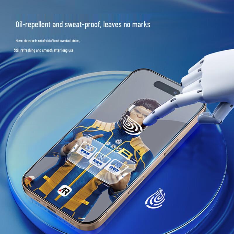 Мистер. Матовое AR/AG защитное стекло для экрана iPhone 16 Pro от Blue Gorilla