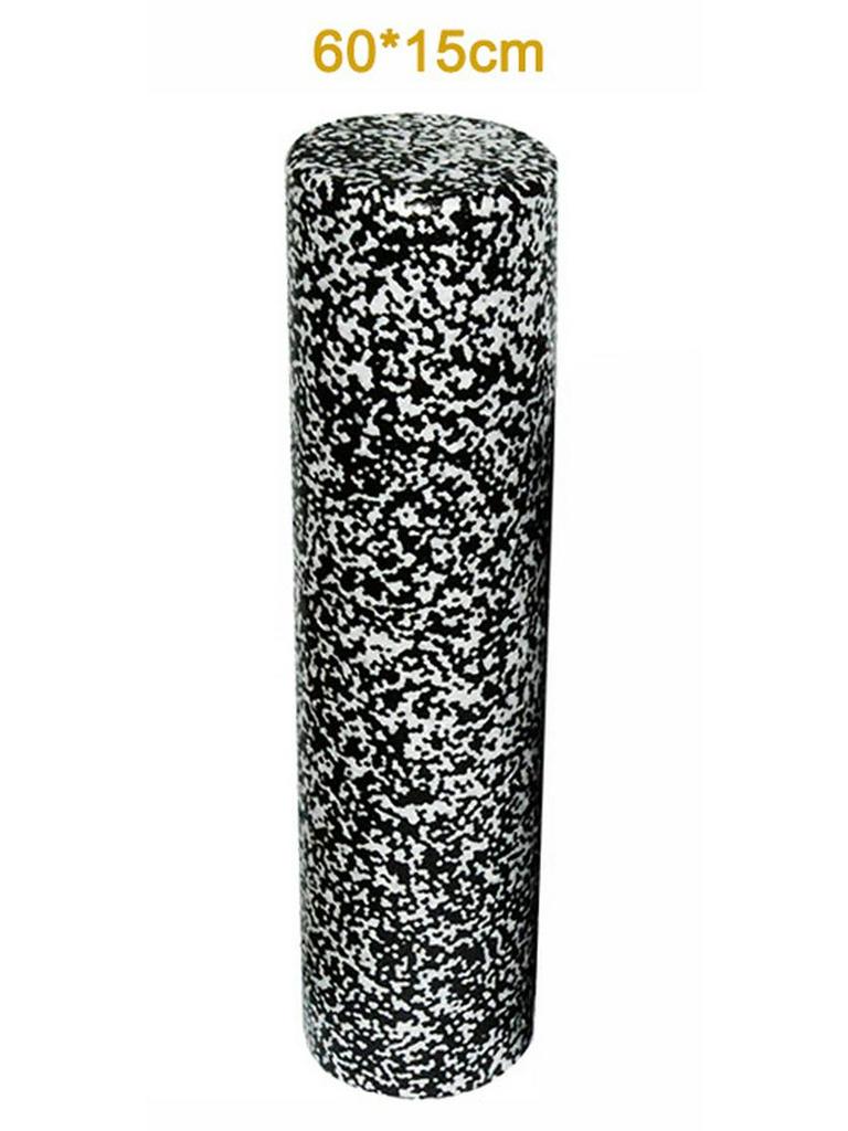 Черный валик из пенополипропилена для йоги и пилатеса - колонна для массажа мышц, доступен в размерах 30/45/60/90 см