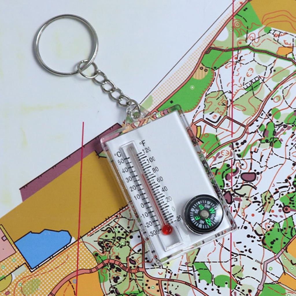 Пряжка для альпинизма на открытом воздухе, указатель компаса, походные инструменты, небольшой брелок, термометр, компас, карманный компас