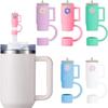 3Pcs 10mm Straw Covers Cap Compatible with 30&40 Oz Tumbler Cute Reusable Drink Straws Covers Kitchen Accessories