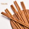 5 Pairs Food Chopsticks Tight Bite Grab Food Natural Bamboo Wood Practical Carbonized Twist Chinese Style Chopsticks Home Supplies