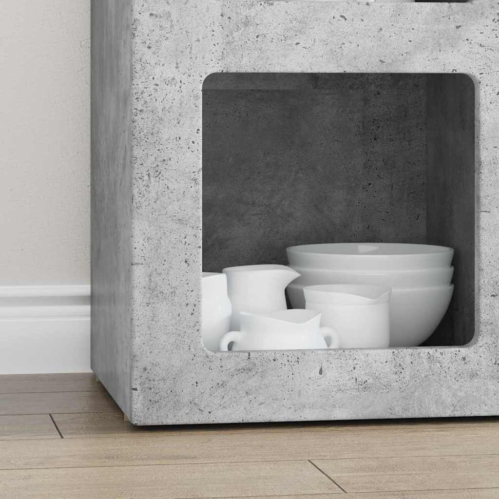 Sideboard ELST Concrete Gray 59 x 35 x 80.5 cm Engineered Wood