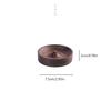North American Black Walnut Solid Wood Incense Stick Handmade Tea Ceremony Round Incense Burner Agarwood Tray Holder
