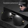 Мужские поляризованные солнцезащитные очки для мужчин и женщин, очки в металлической оправе для путешествий, вождения, рыбалки, легкие очки